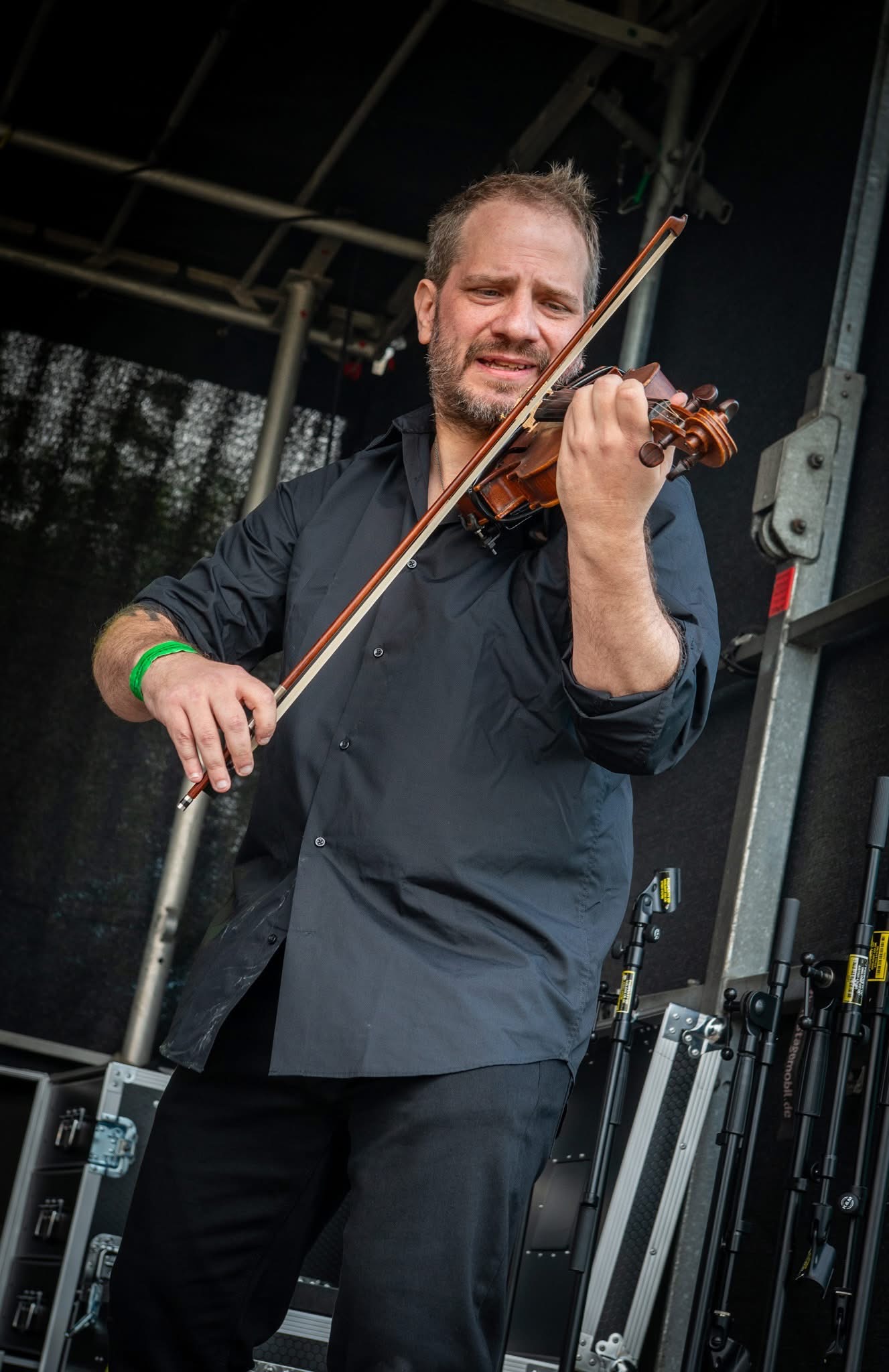 Violinist performing on stage at Woo Fest 2026